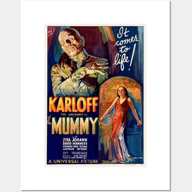 Karloff - The Mummy Wall Art by headrubble
